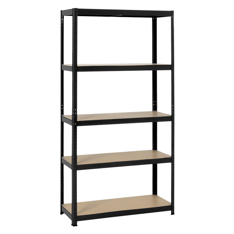 Стелаж CR-1027-65 черен 192/100/40см с 5 рафта, до 65кг на рафт